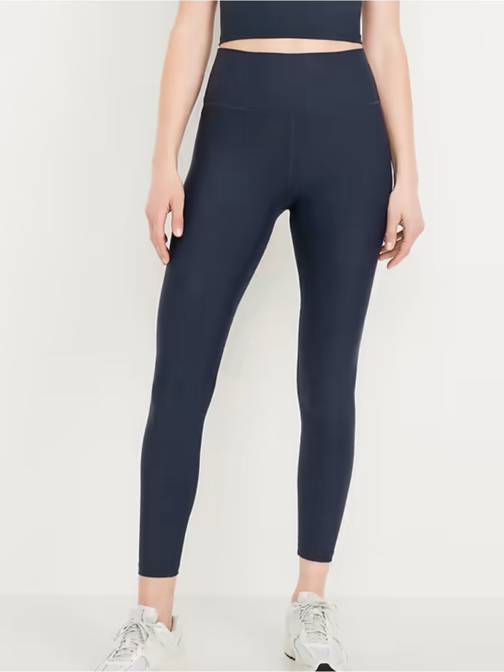 Old Navy Navy High-Rise 7/8 Ankle Length Performance Leggings